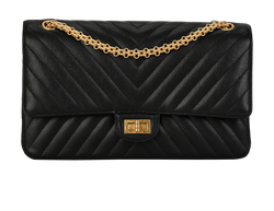 Medium 2.55 Chevron, Leather, Black, 23819386 (2017), DB, 2*